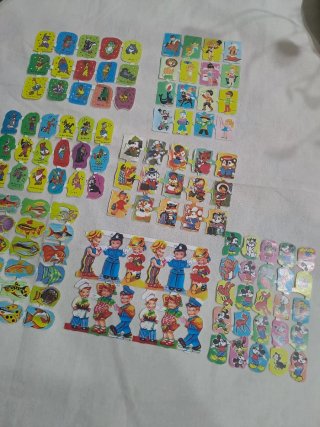 Cromos de picar antiguos
