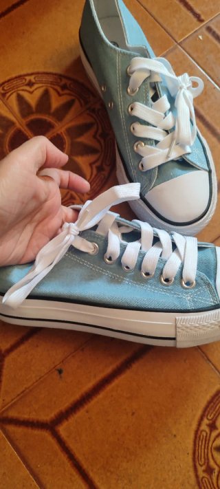 Zapatillas de lona azul