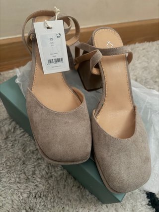 Zapatos de tacón MIM topo talla 39