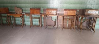 Lote 6 Máquinas de Coser Antiguas Alfa y Singma