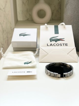 Bracciale Lacoste Uomo Nuovo in Acciaio Inossidabi