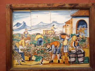 Mural di piastrelle in ceramica