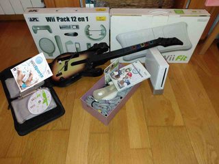 Consola Nintendo Wii con Wii Fit y Guitarra