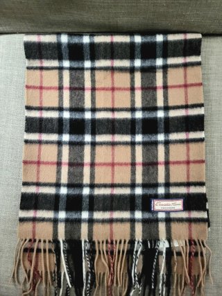 Bufanda Cashmere Emidio Tucci Beige/Negro