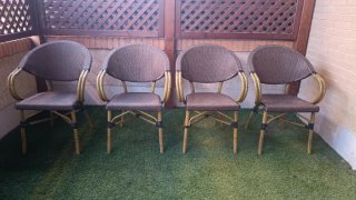 Set de 4 Sillas de Terraza Bistro