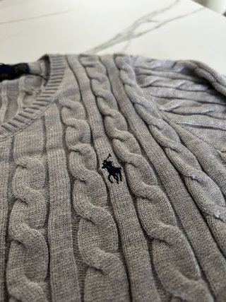 Jersey Polo Ralph Lauren Gris Trenzado