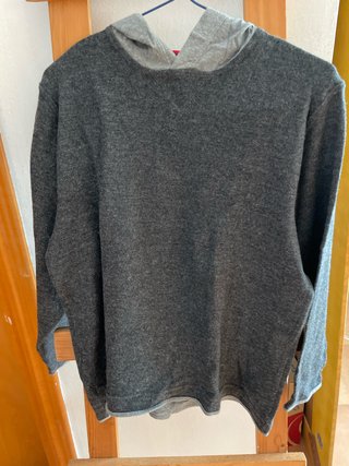 Jersey de lana fina gris