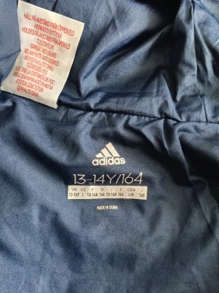 Chaqueta Adidas Azul Talla 13-14 años Altura 164