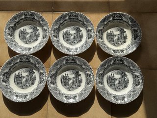 6 Platos Hondos Cartuja Sevilla Pickman