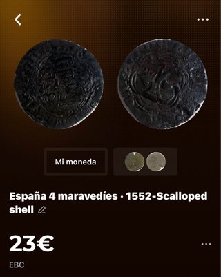 Moneda 4 Maravedíes 1552