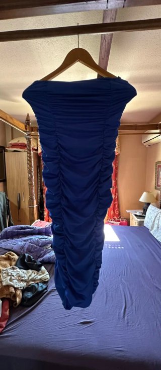 Vestido de graduación azul