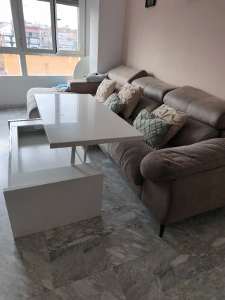 Mesa de Salón Elevable Blanca