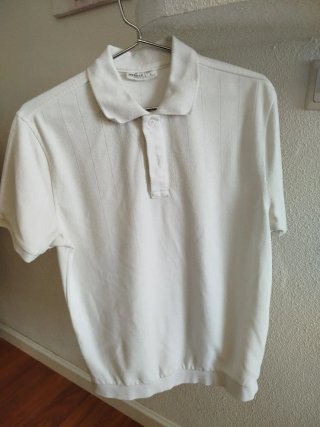 Polo blanco de hombre