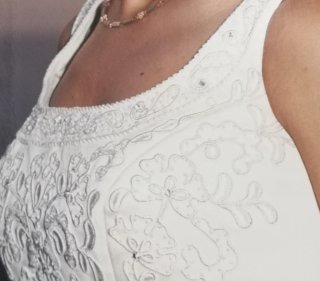 Vestido de Novia con Pedrería Talla 38