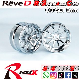 Llantas REVE D VR10 Offset 6mm Cromadas 2UND