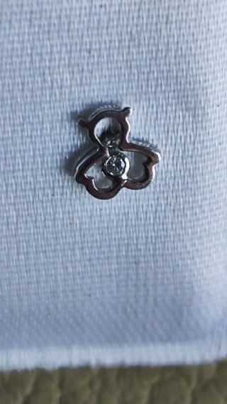 Pendientes bebé oro blanco nuevos