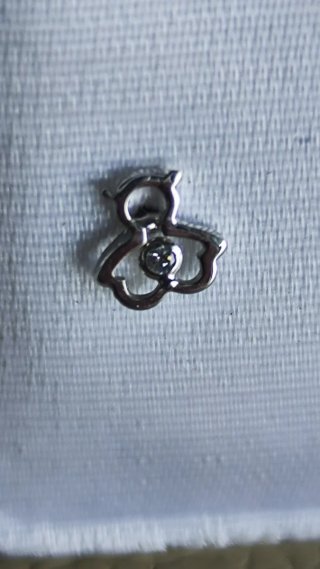 Pendientes bebé oro blanco nuevos