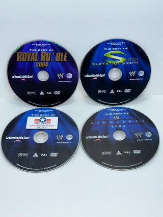 4 DVD Wrestling Best of ROYAL RUMBLE VENGEANCE ecc