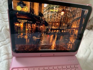 Teclado iPad 10g 2022 A16 11 Rosa