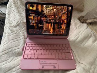 Teclado iPad 10g 2022 A16 11 Rosa
