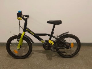 Bicicleta Infantil B'Twin 16 Negra/Amarilla