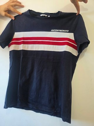 Camiseta Antony Morato rayas azul marino T.XL
