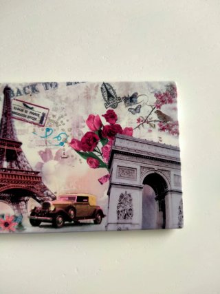 Imán de París con diseño vintage