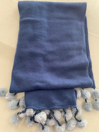 Conjunto de Bufanda y Guantes Azul