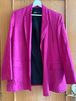 Americana Zara Rosa Estampada