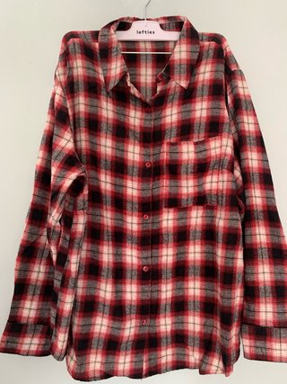 Camisa cuadros Primark roja y negra