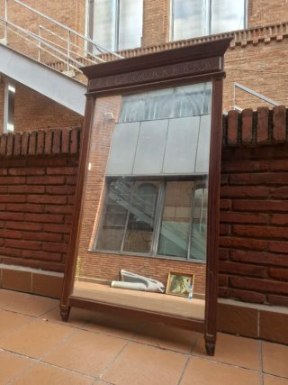 Espejo Antiguo de Madera