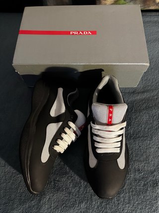 Scarpe Prada Uomo Nero Bianco