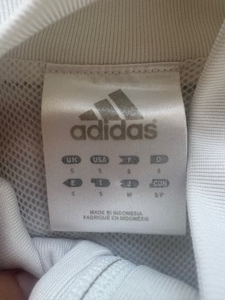 Adidas Chaqueta Retro Blanca Azul Rayas S