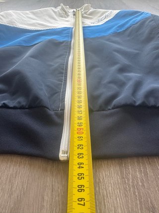 Adidas Chaqueta Retro Blanca Azul Rayas S
