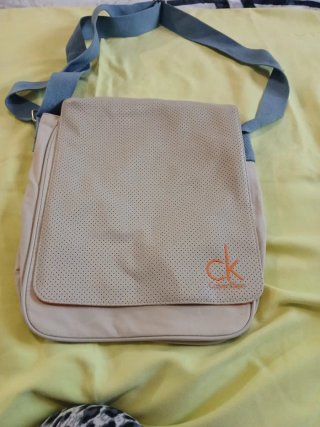 Bolso Calvin Klein Beige y Azul