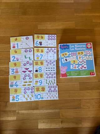 Puzzle - los números 3-4 años