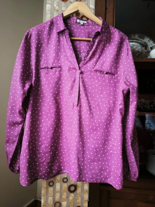 Blusa Lloyd's Estampada. Talla L