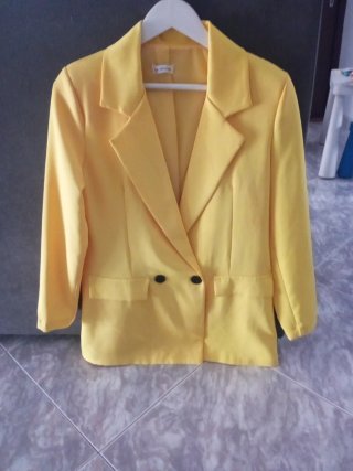 Chaqueta Amarilla Estilo Blazer vale para s y m
