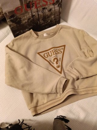 Sudadera Guess Mujer Beige