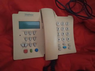 caja 2. Teléfono fijo Siemens Telefónica + cable d