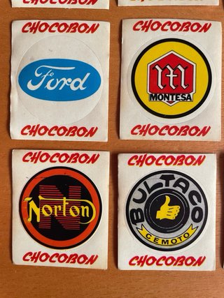 Lote 16 Pegatinas Antiguas CHOCOBON