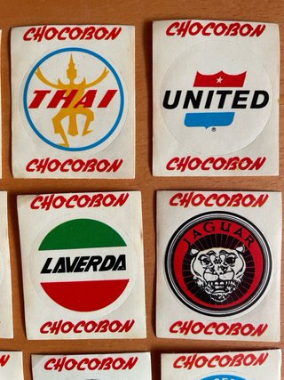 Lote 16 Pegatinas Antiguas CHOCOBON