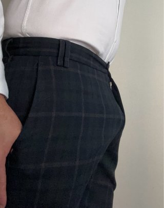 Pantalón de vestir cuadros Talla 42