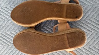 Sandalias andarina con abalorios
