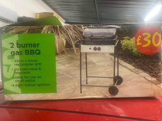 Barbacoa de gas de 2 quemadores