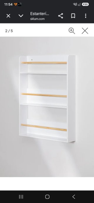 Estantería de pared madera y MDF