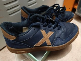 Zapatillas Munich Azul y Marrón