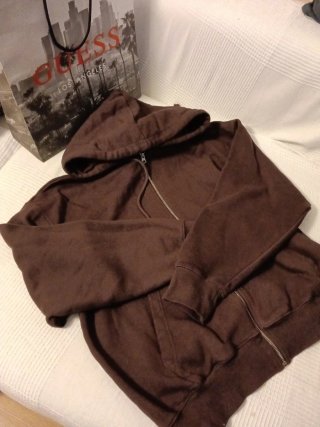 Sudadera Zara Marrón Mujer