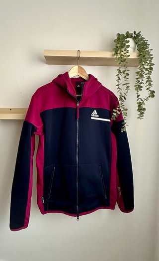Chaqueta Adidas Azul y Morado con Cremallera