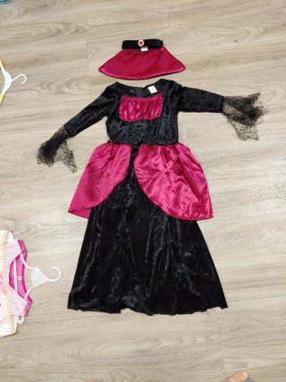 Disfraz niña vampira talla 7-9 años